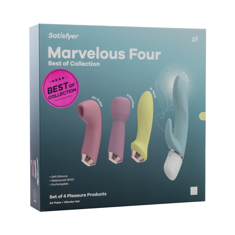 Satisfyer - Marvelous Four - Air Pulse + Vibrator Set - Multicolor - Afbeelding 2