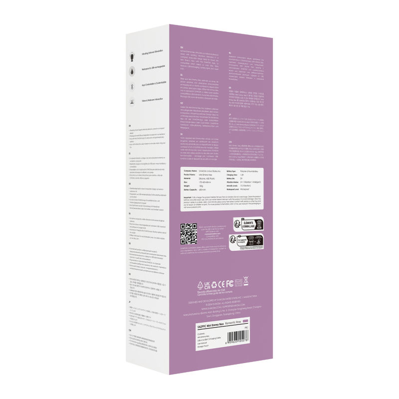SVAKOM - Mini Emma Neo - Interactieve Compacte Wandvibrator - Roze - Afbeelding 9