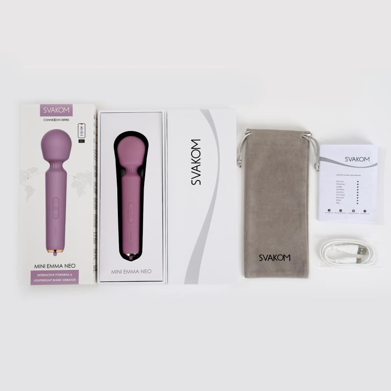 SVAKOM - Mini Emma Neo - Interactieve Compacte Wandvibrator - Roze - Afbeelding 8