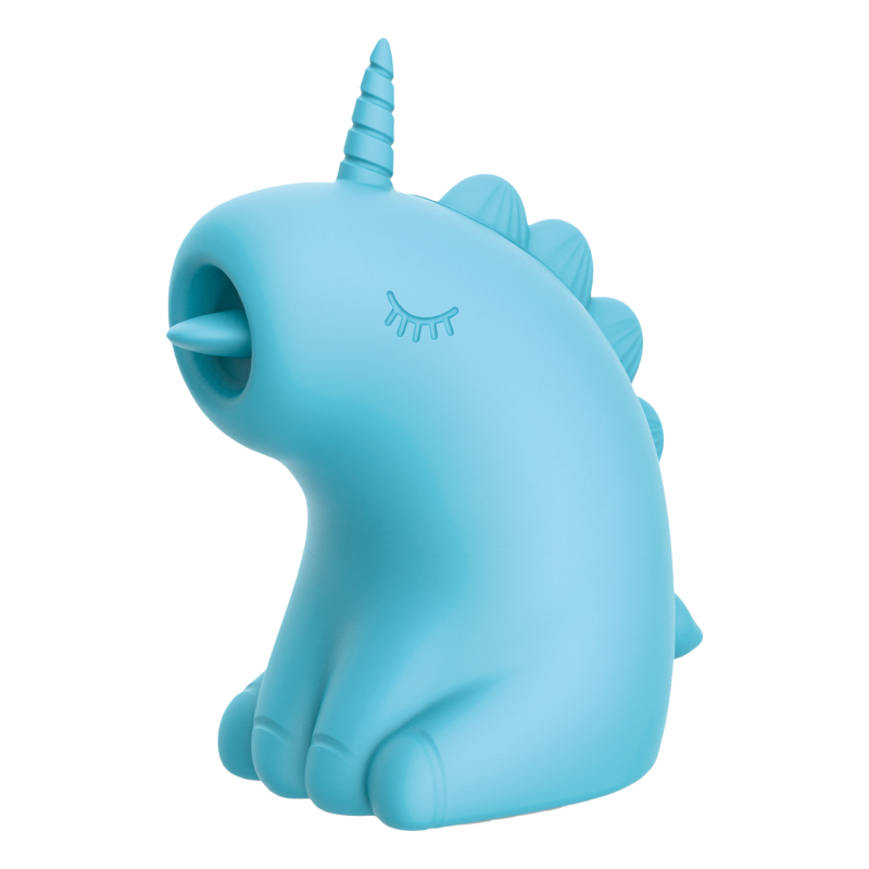 ER - Snowflake Unicorn - Massager met Likkende Tong - Blauw - Afbeelding 3