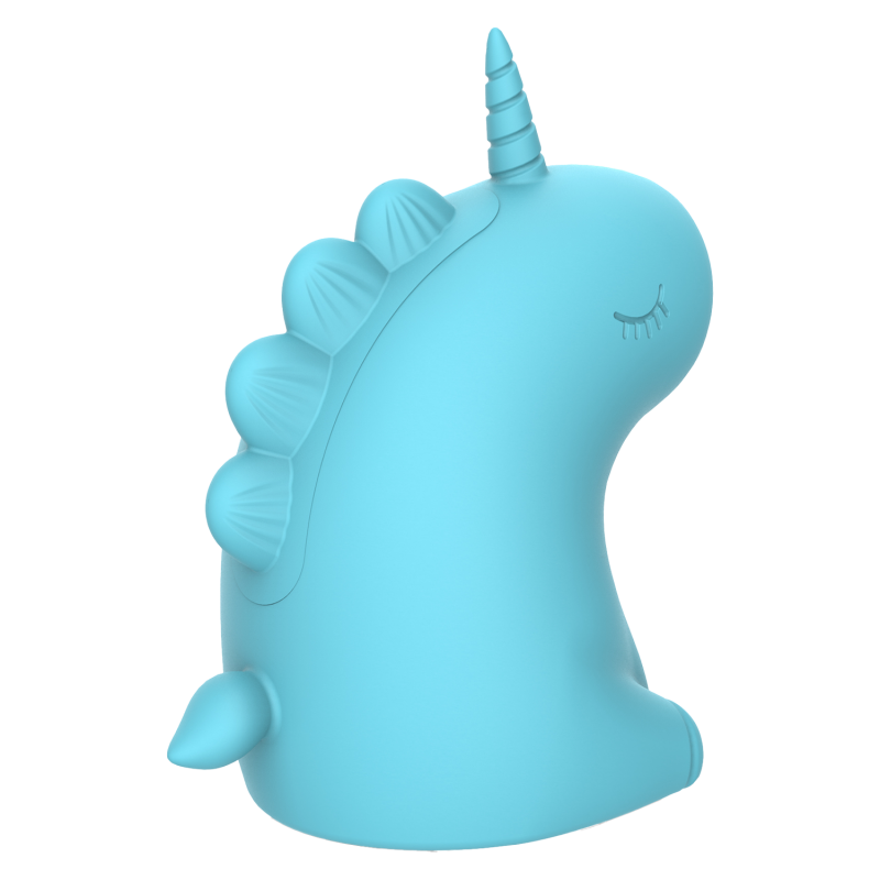 ER - Snowflake Unicorn - Massager met Likkende Tong - Blauw - Afbeelding 5