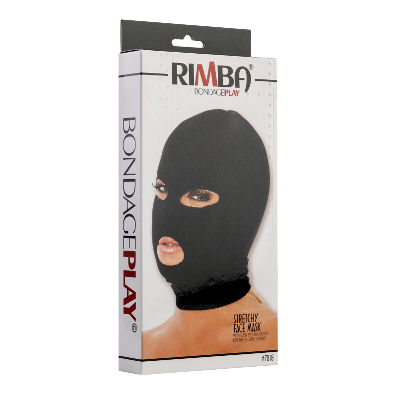 Rimba - Hoofdmasker uit elastische stof met ogen en mond open - Afbeelding 4