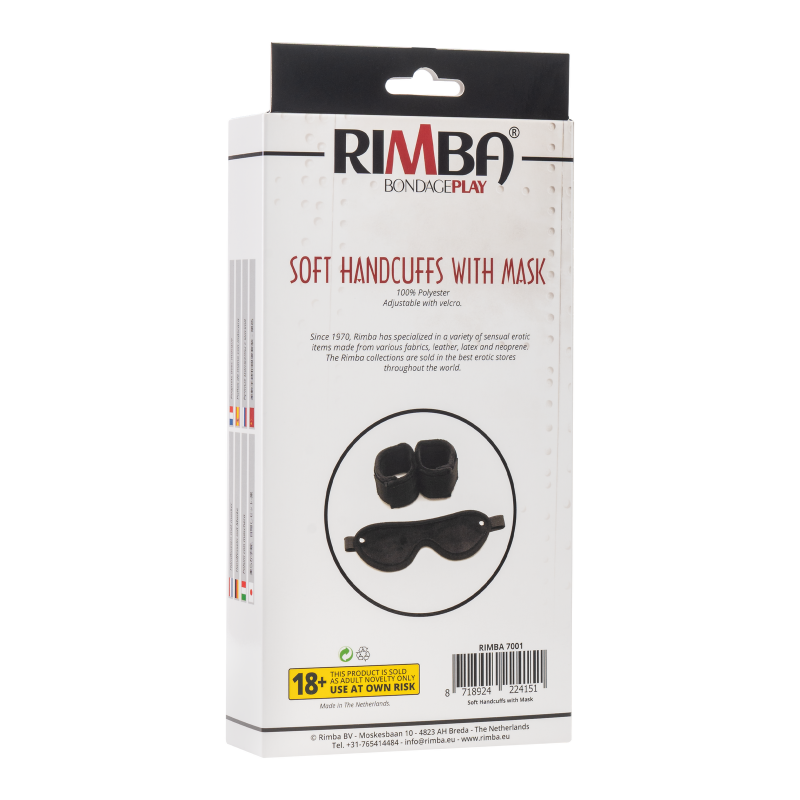 Rimba - Soft Bondage klitteband boeien met masker - Afbeelding 8