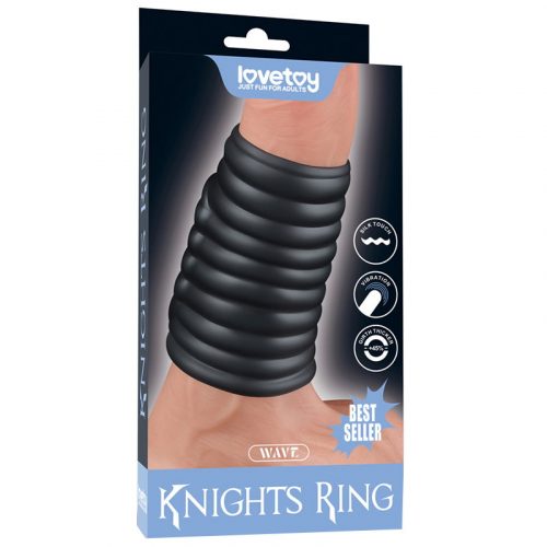 LoveToy - Wave Knights Ring - Vibrerende Penis Sleeve (Ø 3