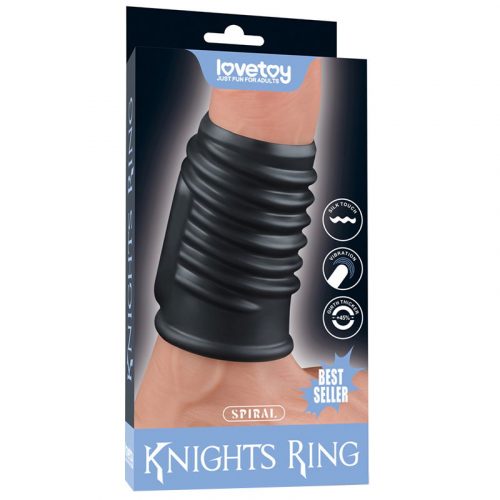 LoveToy - Spiral Knights Ring - Vibrerende Penis Sleeve (Ø 3