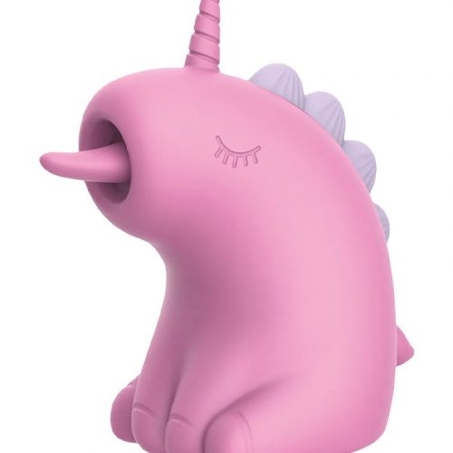 ER - Cupcake Unicorn - 360° Roterende Tong Massage - Roze