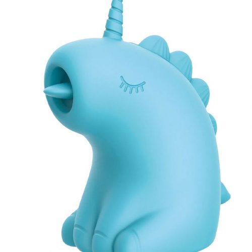 ER - Snowflake Unicorn - Massager met Likkende Tong - Blauw