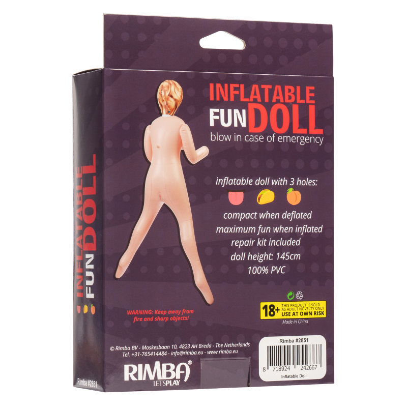 Inflatable Fun Doll - Fill Me Up, Stud! - Nude - Afbeelding 9