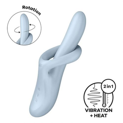 Satisfyer - Heat Flex 4 - Verwarmende Rabbit Vibrator - Blauw