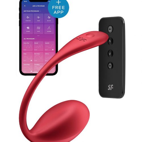 Satisfyer - Shiny Petal - Draagbare Vibrator (met app controle) - Rood