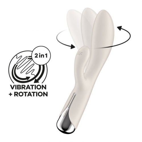 Satisfyer - Spinning Rabbit 1 - Rabbit Vibrator - Beige