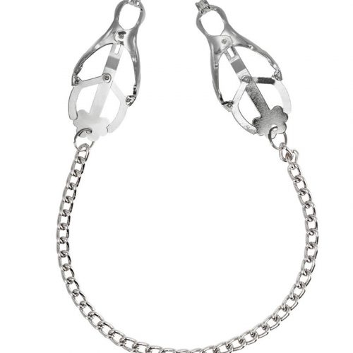 Rimba Bondage Play - Verstelbare tepelklemmen aan ketting