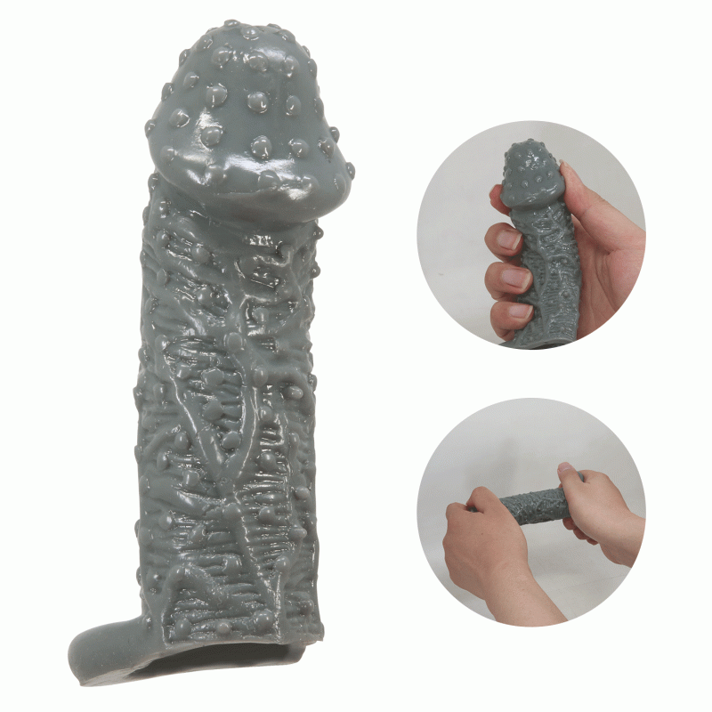 Pretty Love - Fogg - Realistische Penis Sleeve - Donkergrijs - Afbeelding 10