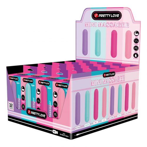 Pretty Love - Stefan - Mini Massager 32 Stuks - Kleuren Assorti