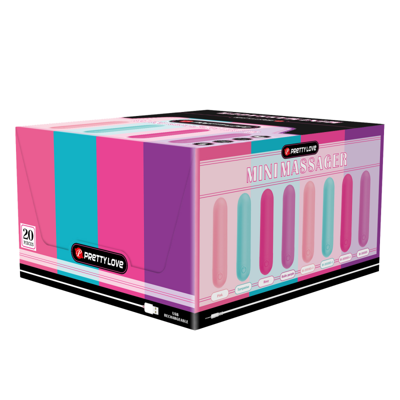 Pretty Love - Stefan - Mini Massager 32 Stuks - Kleuren Assorti - Afbeelding 10