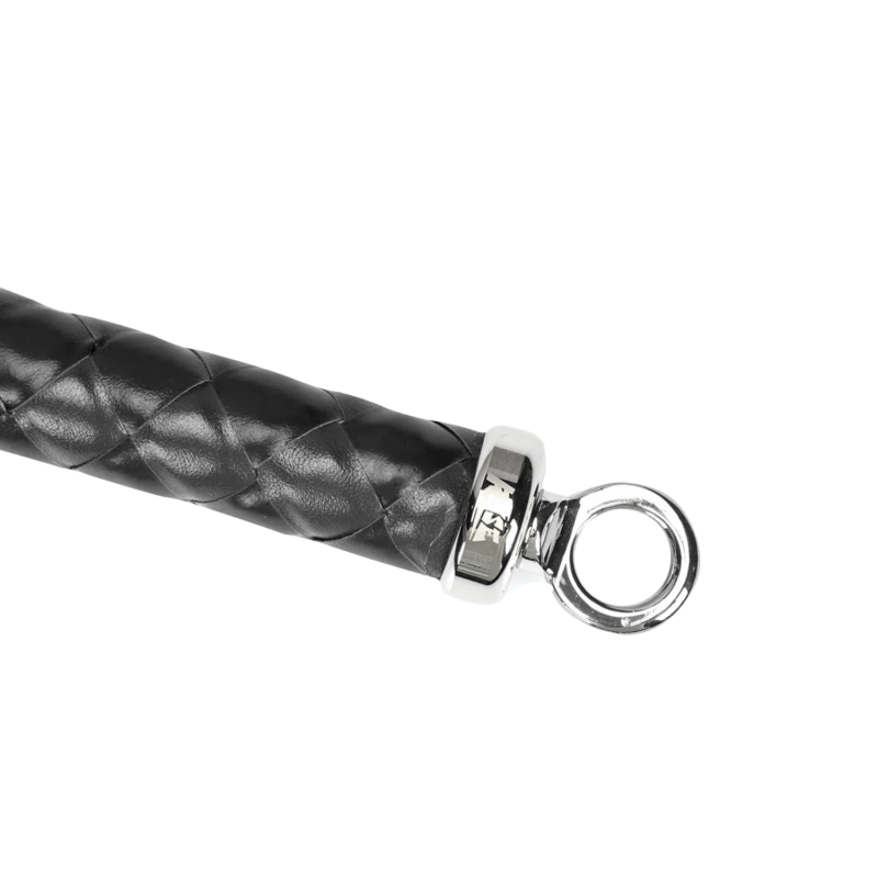 RISE - Lange Flogger (zachte staarten) - Zwart - Afbeelding 3