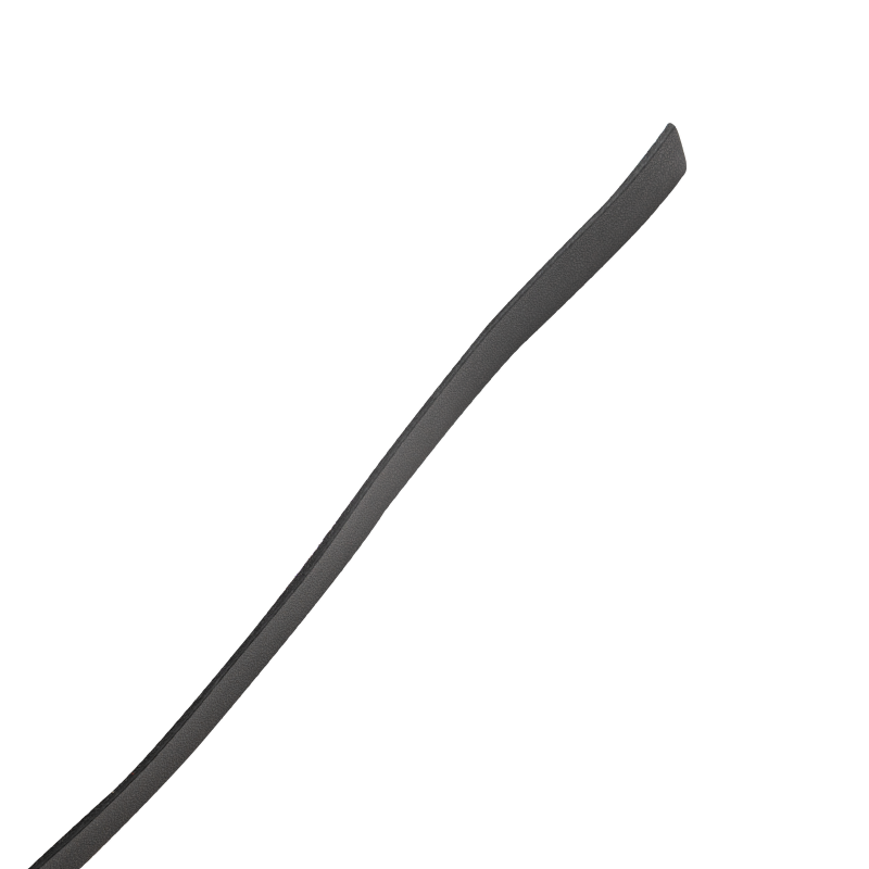 RISE - Lange Flogger (zachte staarten) - Zwart/Rood - Afbeelding 6