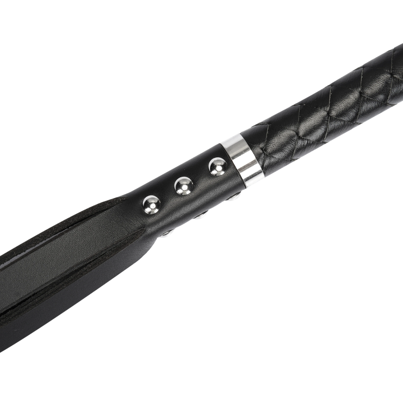 RISE - Lange Flogger (Harde Staarten) - Zwart - Afbeelding 4