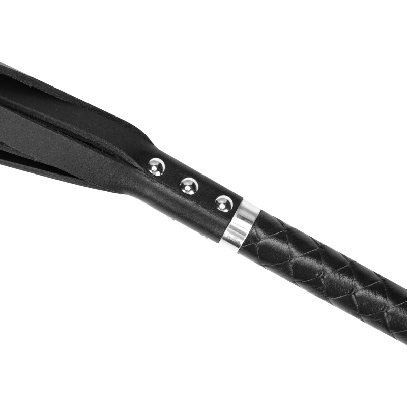 RISE - Lange Flogger (Harde Staarten) - Zwart - Afbeelding 5