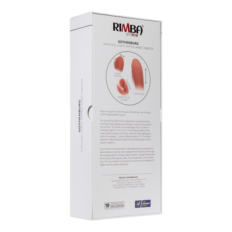 Rimba Toys - Gothenburg Vibrator - Rood - Afbeelding 6