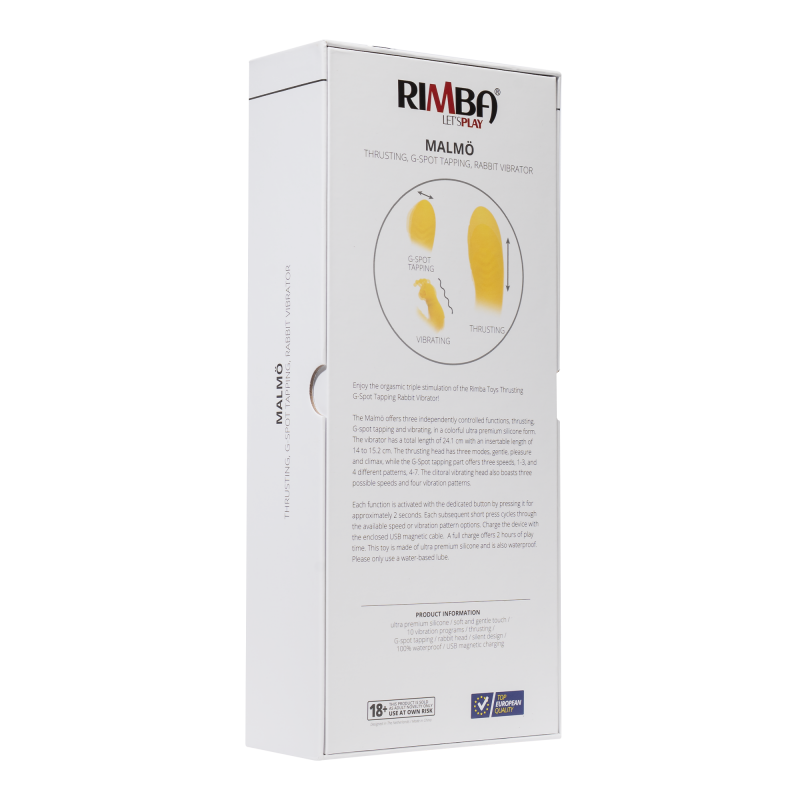 Rimba Toys - Malmö Vibrator - Geel - Afbeelding 7