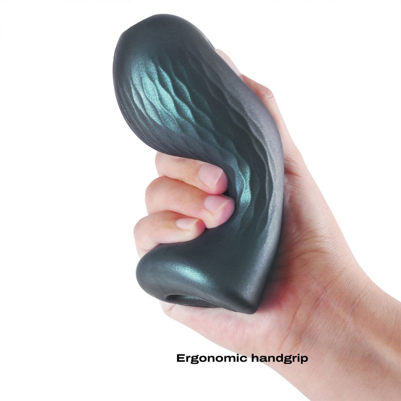 Dorcel - Sili-Cup - Dual Sensation Masturbator - Blauw Metallic - Afbeelding 6