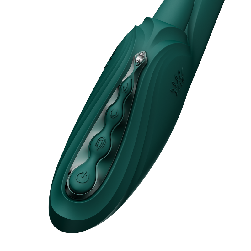 ZALO - Ares - G-Spot Rabbit Vibrator App-Controlled - Turquoise Groen - Afbeelding 8