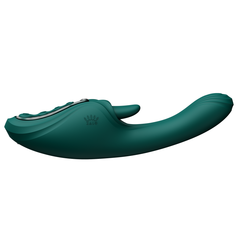 ZALO - Ares - G-Spot Rabbit Vibrator App-Controlled - Turquoise Groen - Afbeelding 12