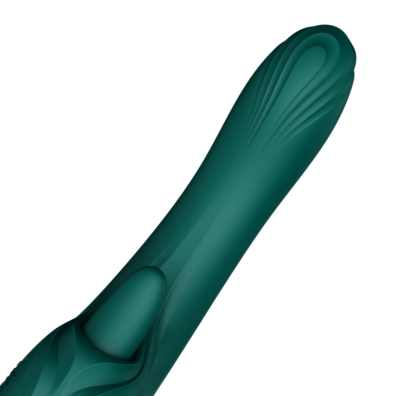 ZALO - Ares - G-Spot Rabbit Vibrator App-Controlled - Turquoise Groen - Afbeelding 13