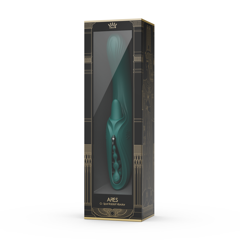 ZALO - Ares - G-Spot Rabbit Vibrator App-Controlled - Turquoise Groen - Afbeelding 15