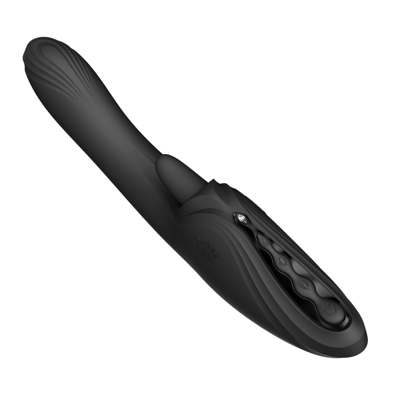 ZALO - Ares - G-Spot Rabbit Vibrator App-Controlled - Obsidian Zwart - Afbeelding 6