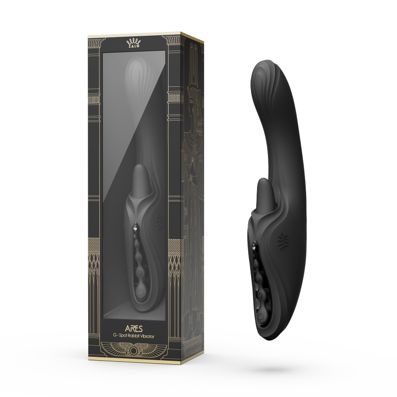 ZALO - Ares - G-Spot Rabbit Vibrator App-Controlled - Obsidian Zwart - Afbeelding 2