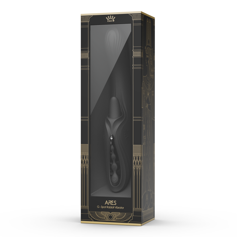 ZALO - Ares - G-Spot Rabbit Vibrator App-Controlled - Obsidian Zwart - Afbeelding 12