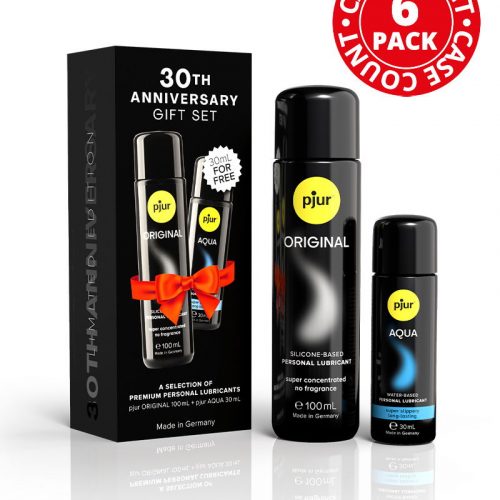 Pjur - Cadeauset 30-jarig jubileum - Set van 6 stuks - Original 100 ml / Aqua 30 ml