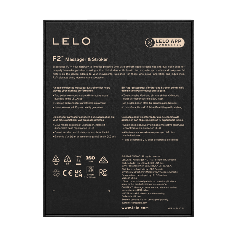 Lelo - F2S Master Blaster- Stamina Trainer & Stroker, App-Connected - Blauwgroen - Afbeelding 13
