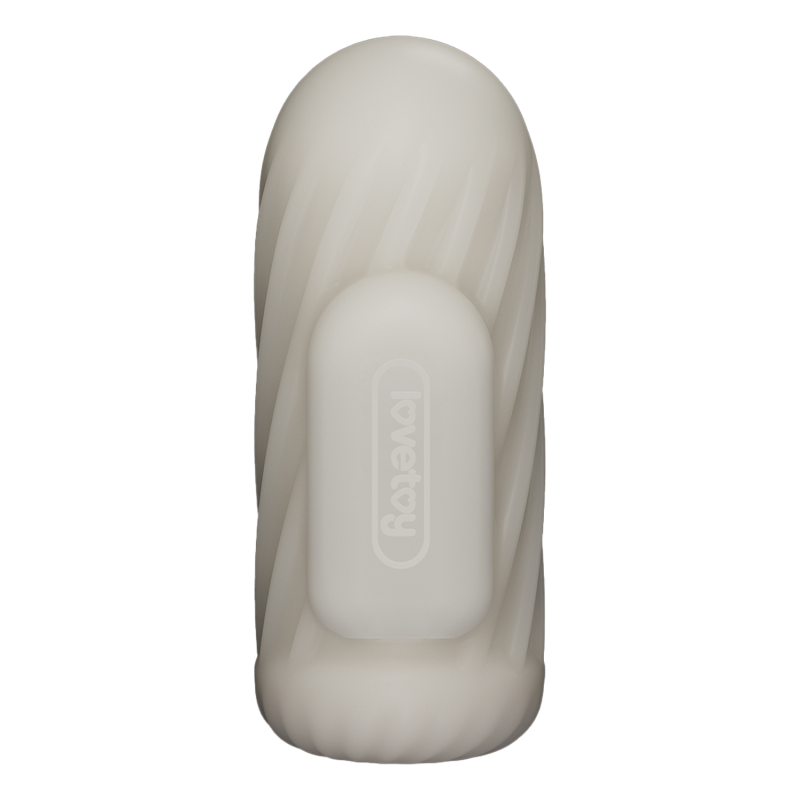 LoveToy - Knights Ring - Vibrerende Dual Purpose Sleeve - Spiraal - Wit - Afbeelding 4
