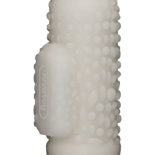 LoveToy - Knights Ring - Vibrerende Dual Purpose Sleeve - Drip - Wit