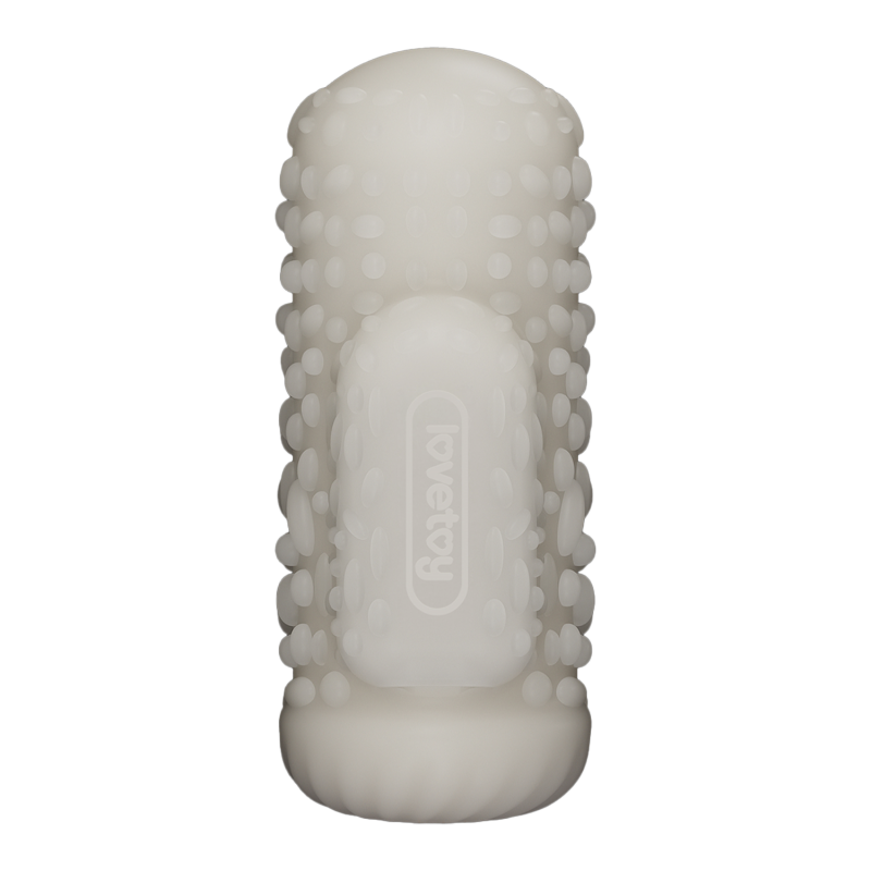 LoveToy - Knights Ring - Vibrerende Dual Purpose Sleeve - Drip - Wit - Afbeelding 4