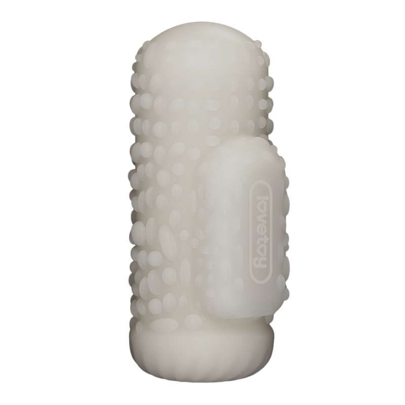 LoveToy - Knights Ring - Vibrerende Dual Purpose Sleeve - Drip - Wit - Afbeelding 5
