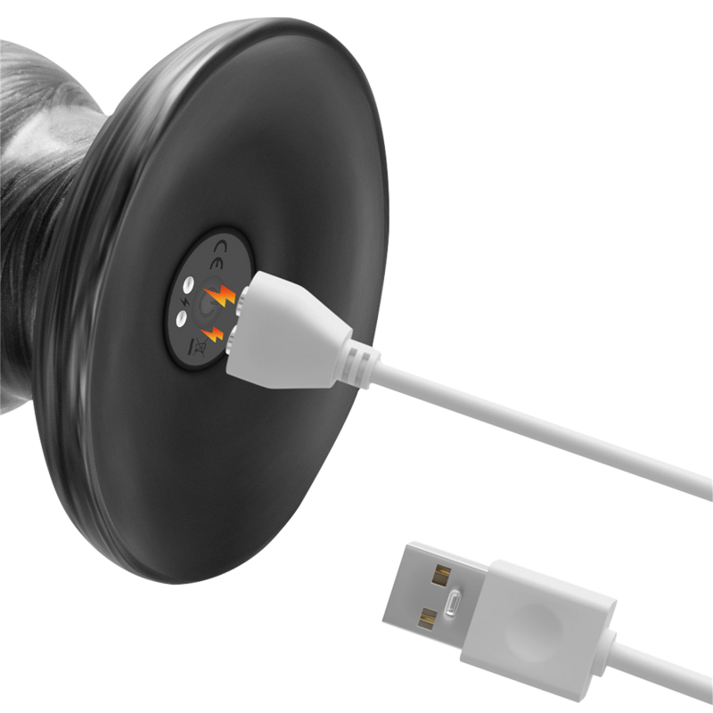 LoveToy - Kingsize Vibrerende Vibrax Slider 32 cm - Zilver