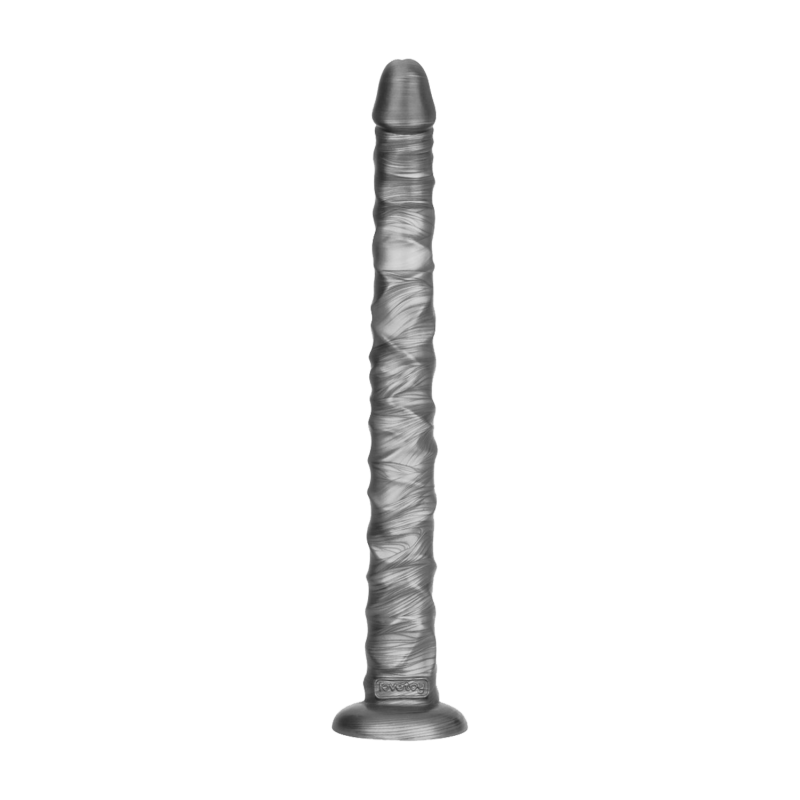 LoveToy - Kingsize Vibrerende Vibrax Slider 40,5 cm - Zilver - Afbeelding 3
