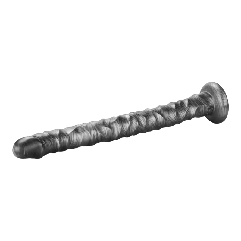 LoveToy - Kingsize Vibrerende Vibrax Slider 40,5 cm - Zilver - Afbeelding 7