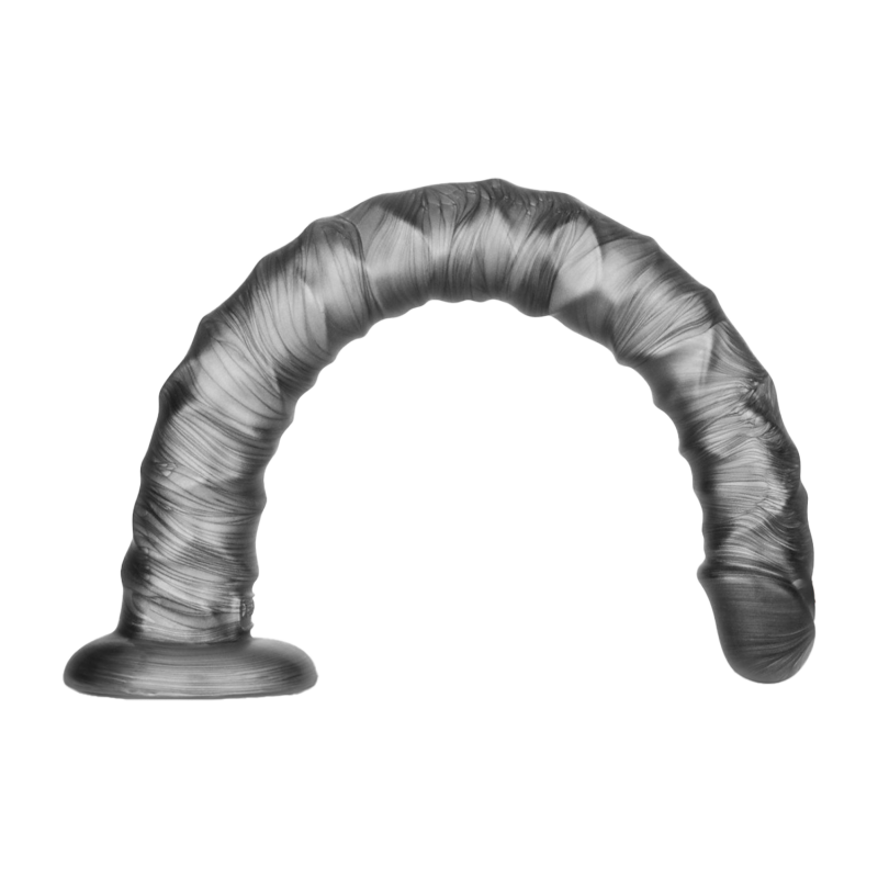 LoveToy - Kingsize Vibrerende Vibrax Slider 40,5 cm - Zilver - Afbeelding 8