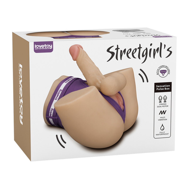 LoveToy - Streetgirl's Dual Motor Sensation Pulse met Dildo - Nude - Afbeelding 2