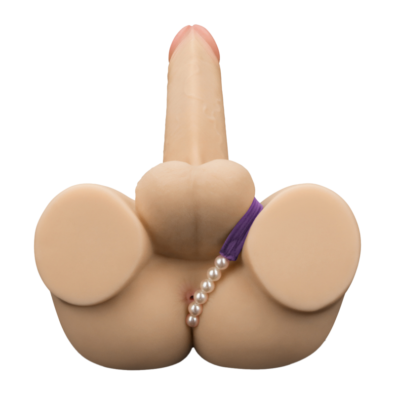 LoveToy - Streetgirl's 14 met buigbare dildo - Nude - Afbeelding 6