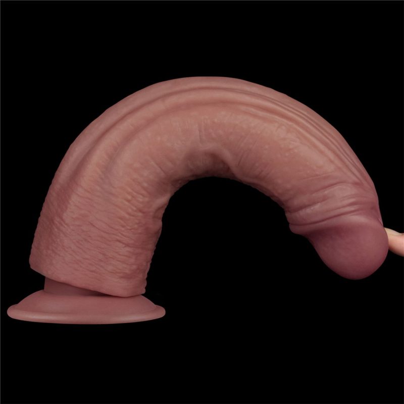 LoveToy - Power Cock 26,5 cm - Vibrerend Dual Desinty - Nude - Afbeelding 9