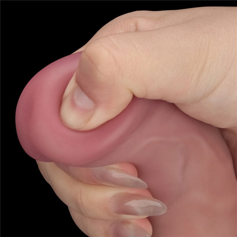 LoveToy - Power Cock 23 cm - Vibrerend Dual Desinty - Nude - Afbeelding 10