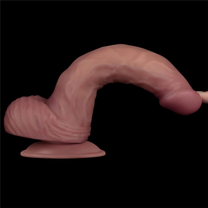 LoveToy - Power Cock 23 cm - Vibrerend Dual Desinty - Nude - Afbeelding 9