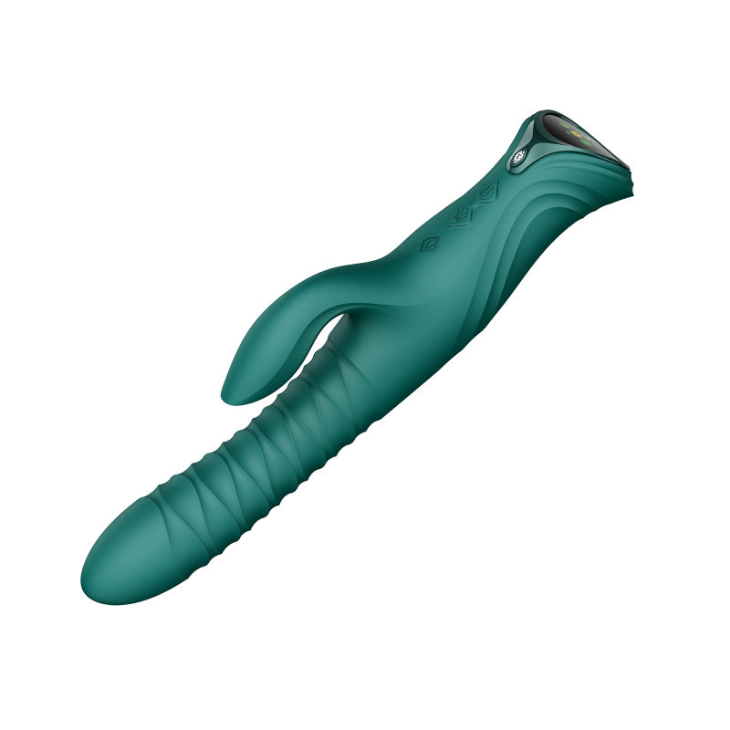 ZALO MOSE 2 – Rabbit Thrusting Vibrator – Groen - Afbeelding 11