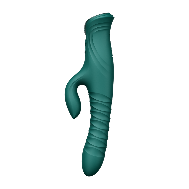 ZALO MOSE 2 – Rabbit Thrusting Vibrator – Groen - Afbeelding 3